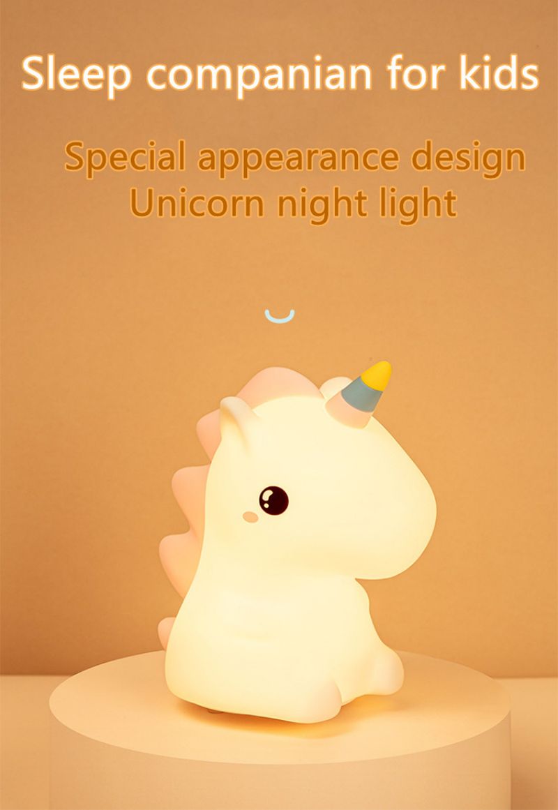 LED Cartoon Unicorn Night Light