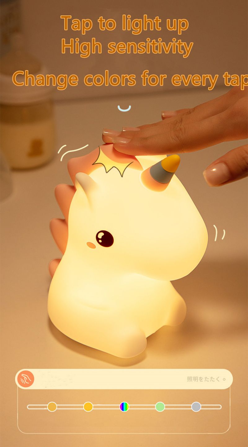 LED Cartoon Unicorn Night Light