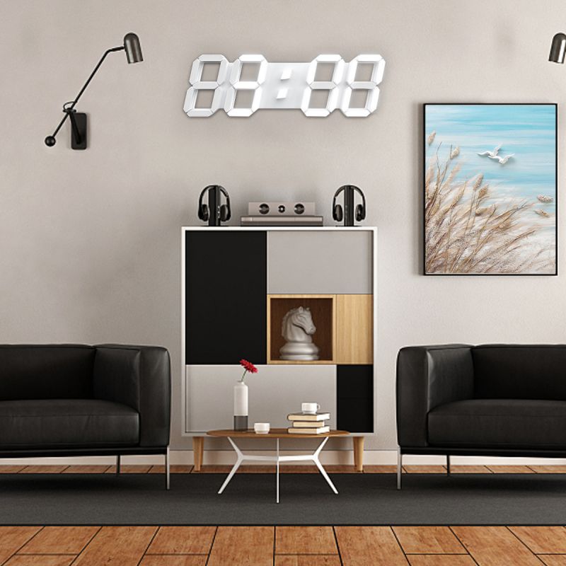 LED Wall Clock with Remote Control