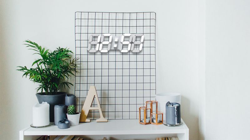 LED Wall Clock with Remote Control