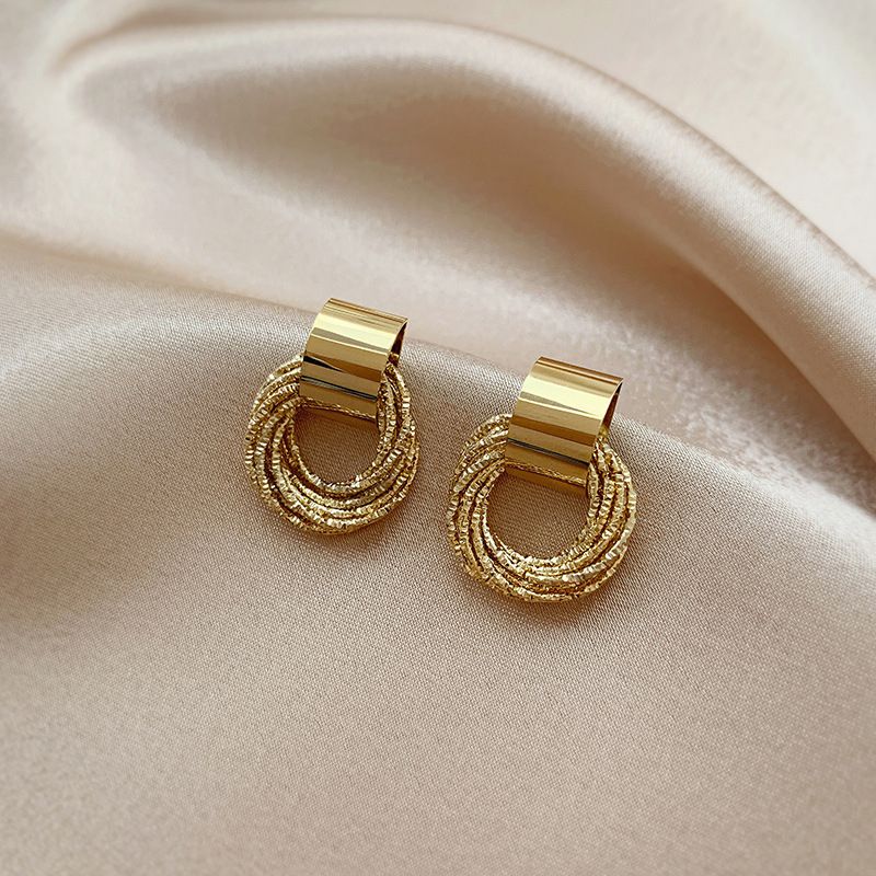 Geometric Earrings, Elegant Circular Earrings 119152 mutual