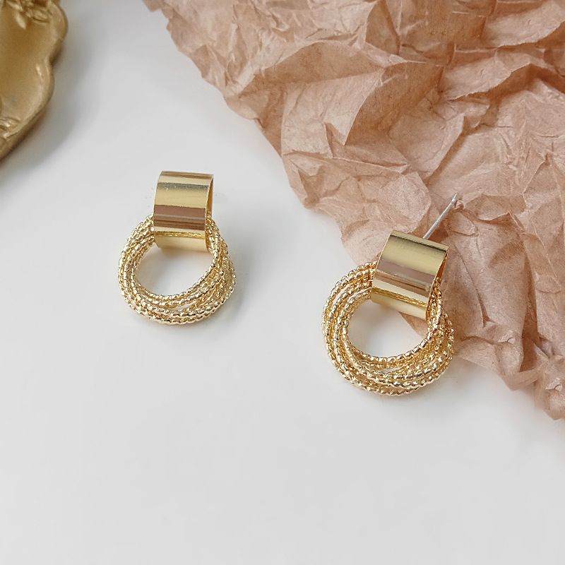 Geometric Earrings, Elegant Circular Earrings 119152 mutual