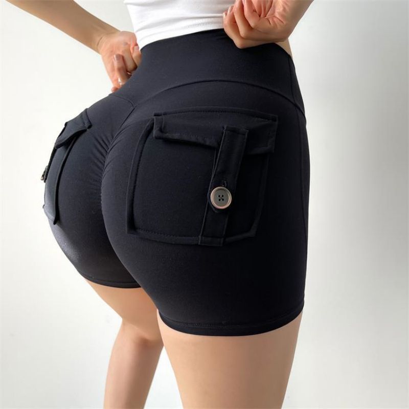 Peach Buttocks Lifting Sports Shorts And Fitness Pants 119152 Feel comfortable during your workouts with these shorts. They a...