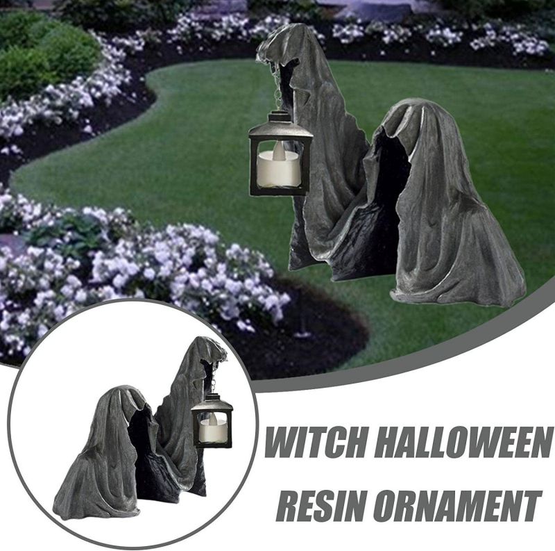 Embrace the dark side with our Halloween Lantern Hell Death Resin Ornaments! These hauntingly beautiful ornaments will add an edgy and daring touch to your Halloween decorations.