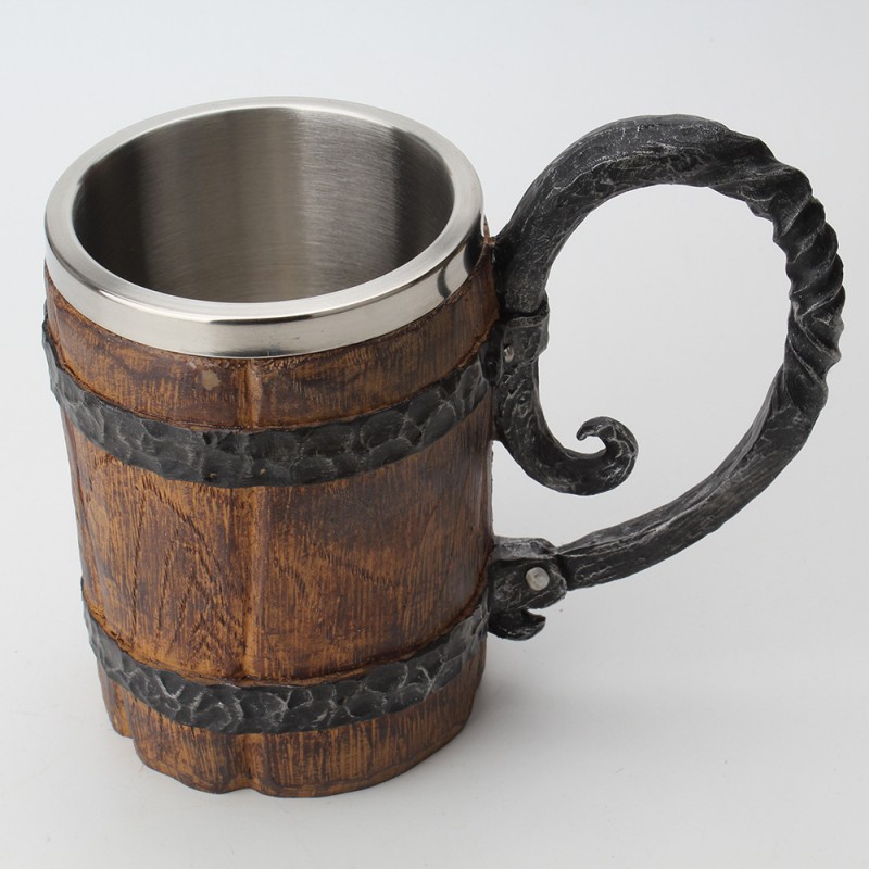 Unleash your inner medieval warrior with our Stainless Steel Medieval Mug! Made with durable stainless steel, it is perfect for all your hot or cold beverages. Its sleek design and sturdy handle make it easy to hold, while its stainless steel material keeps drinks at the perfect temperature.