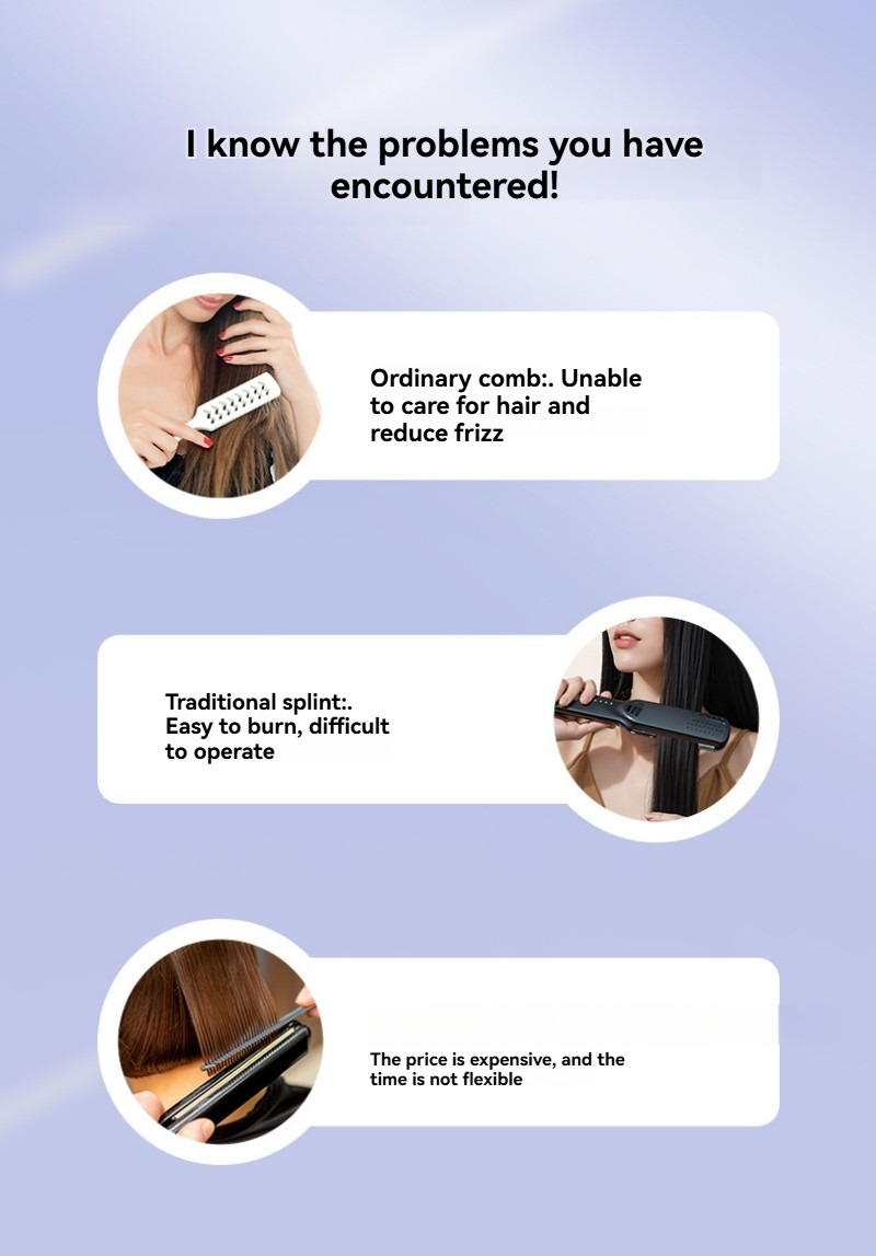 Utilisation du peigne lissant