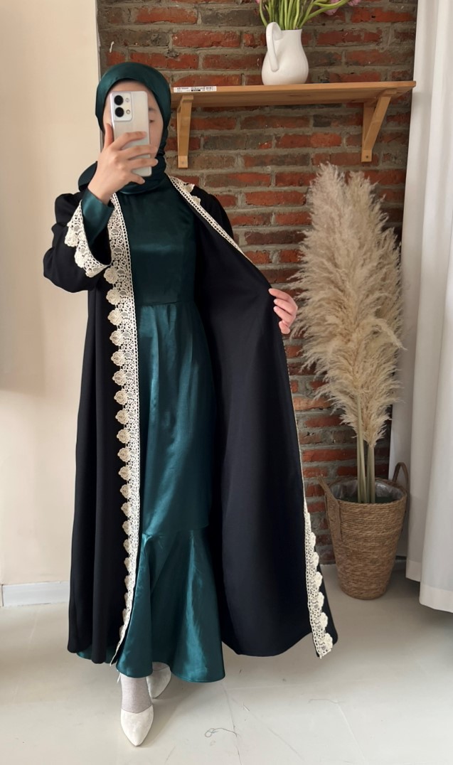 عباية معطف مطرزة أنيقة